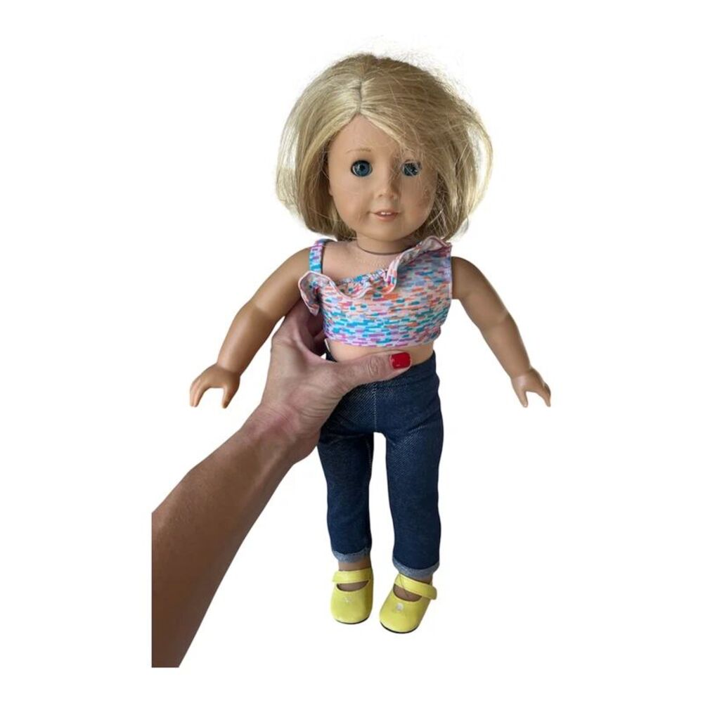 American Girl Doll Blonde Blue Eyed 18”